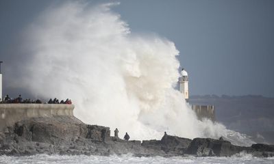 Dozens of flights cancelled as Storm Kathleen hits west of UK