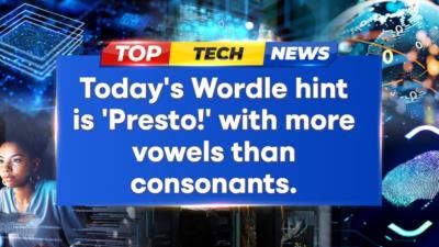 Today's Wordle Hint: Presto! More Vowels Than Consonants Revealed.