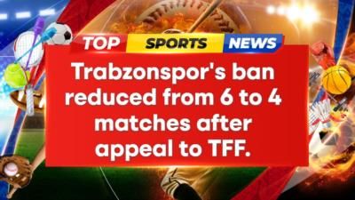 Trabzonspor's Spectator Ban Reduced To Four Matches After Appeal