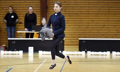Hobby horse competition is no joke for young riders