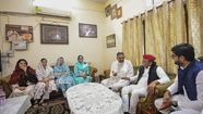 Akhilesh Visits Deceased Mukhtar Ansari s Family In 