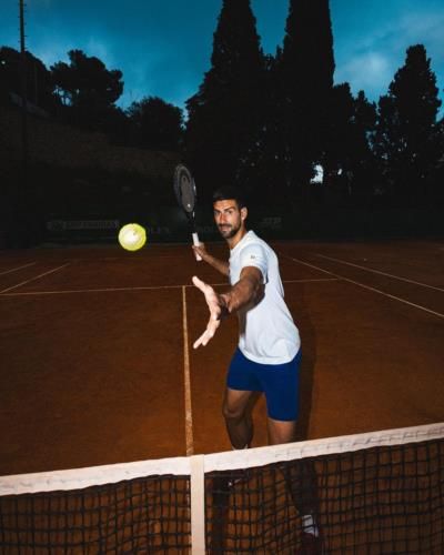 Novak Djokovic: Tennis Brilliance Under The Night Sky