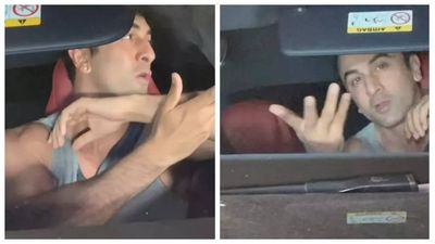 Ranbir Kapoor ANNOYED after paparazzi and fans run in front of his car for pics; asks 'Kya kar rahe ho?'