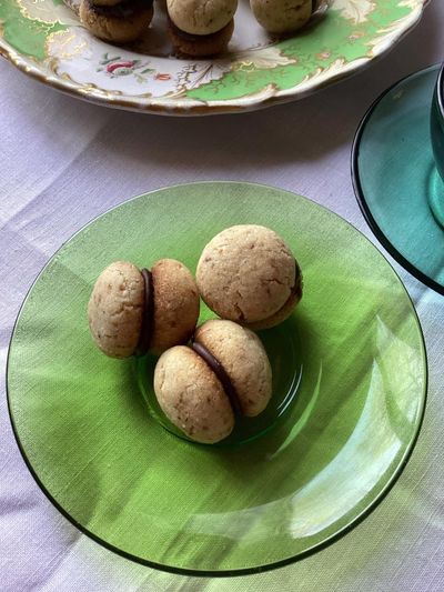 Rachel Roddy’s recipe for baci di dama, or Italian hazelnut chocolate sandwich biscuits
