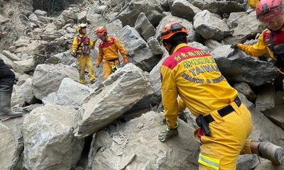 Taiwan earthquake: over 600 people remain stranded days after disaster