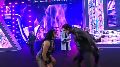 "Look at my eyes, this is do or die!" Watch Motionless In White bring the metal and play Rhea Ripley to the ring in style at Wrestlemania 40