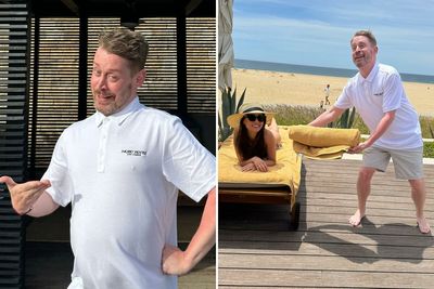 Macaulay Culkin Hilariously Pretends To Be Resort Staff During Brenda Song’s Birthday Getaway
