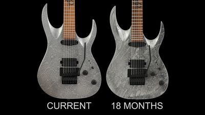 “The metal elements in the finish will give a vintage-looking patina specific to each guitar”: Solar has launched a metal guitar that literally oxidizes depending on how you play it