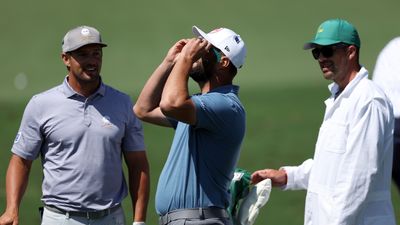 Players And Patrons Wear Special Masters Glasses In Solar Eclipse At Augusta National
