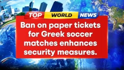 Greek Authorities Ban Paper Tickets For Soccer Matches