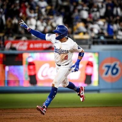 Miguel Rojas Showcasing His Baseball Skills During Team Match