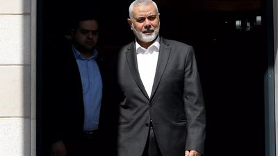 Hamas leader Haniyeh says three of his sons killed in Israeli airstrike on Gaza