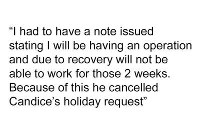 Boss Cancels Bride’s Vacation Days Because Another Employee Needs The Same Week Off For Surgery