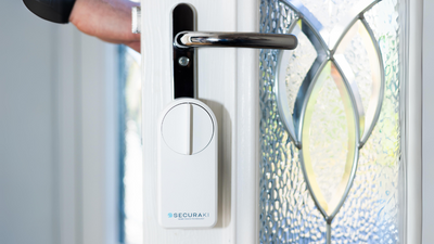 This smart lock works with over 90% of lock types, and has a 6 month battery life