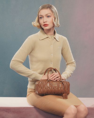 Miu Miu Muse Gigi Hadid Serves 30s Glamour in the Fashion House's New 2024 Bag Campaign