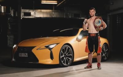 Jeff Horn Poses With Supercar And Boxing Belt In Style