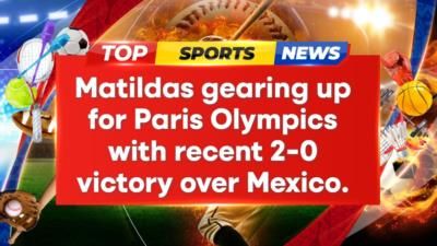 Matildas Continue Olympic Preparations With 2-0 Win Over Mexico