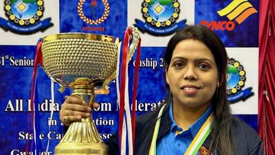 Rashmi Kumari wins national women’s carrom title for the 12th time