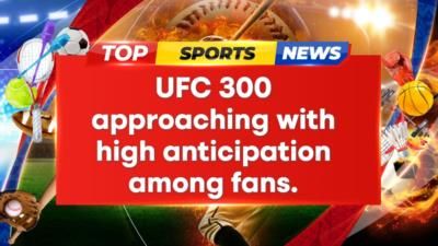 UFC 300: Pereira Vs. Hill Main Event Generates Massive Excitement