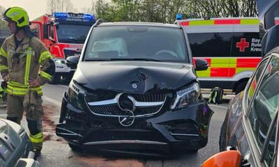 ‘They are fine’: Three of Harry Kane’s children taken to hospital after car crash