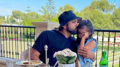 WATCH: Rohit Sharma picks 'Bad Habits' song for daughter Samaira; Ed Sheeran sings