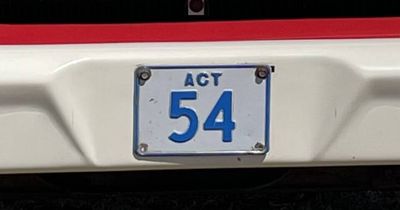 This ACT number plate passed in at auction for more than $200,000