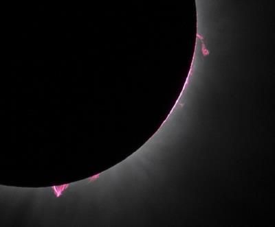 Understanding The Red Objects Seen During Total Solar Eclipse