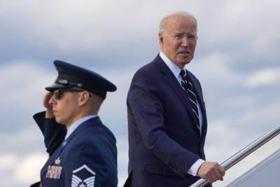 President Biden Returns To White House Amid Middle East Tensions