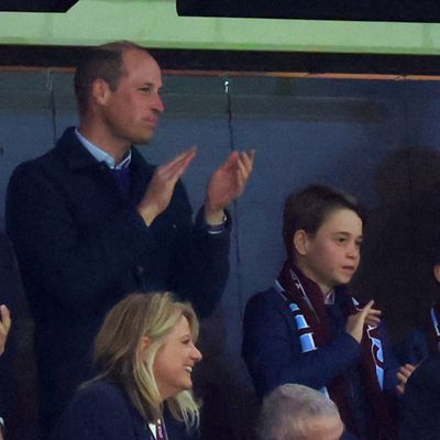 Prince William Spends One-on-One Time With Prince George at Soccer Match