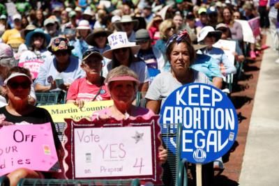 Abortion Rights Activists Rally In Florida Amid Election Focus