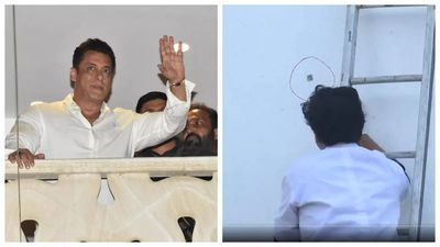 Shots fired at Salman Khan's residence; Police mark bullet hole on wall - WATCH