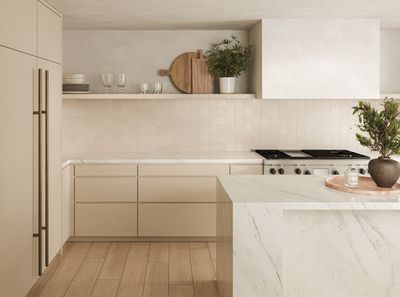 9 Ways Designers Make Cream Kitchen Cabinets Feel More Modern — "It's Now So Fresh!"