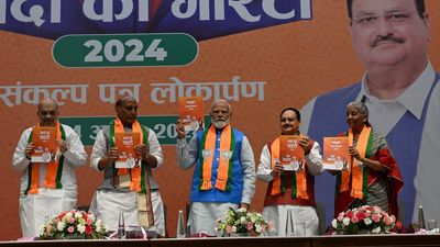 Need a ‘strong government’: PM Modi at BJP manifesto launch