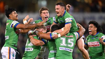 Canberra win in golden point to survive Titans scare