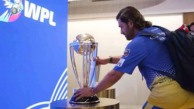 Watch - 'A trip down memory lane': MS Dhoni with 2011 ODI and 2007 T20 World Cup trophies