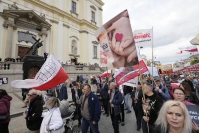 Polish Anti-Abortion Protest Against Proposed Law Changes