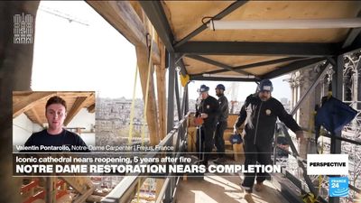 Notre-Dame carpenter Valentin Pontarollo on his joy at completion of cathedral's roof