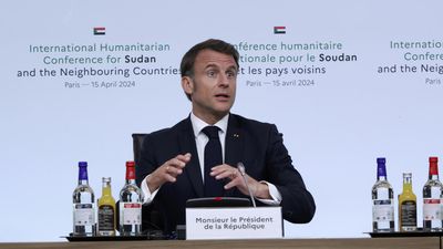 Macron says world donors pledge more than €2 billion in aid for war-stricken Sudan