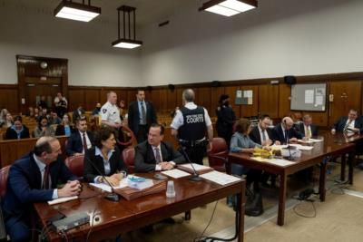 Manhattan DA's Office Prosecutors Gather In Courtroom For Hearing