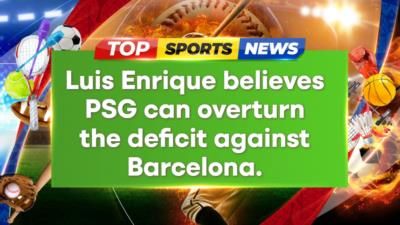 Luis Enrique Confident PSG Can Stage Comeback Against Barcelona