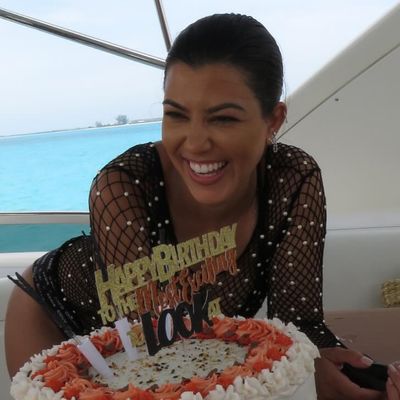 Kourtney Kardashian's Birthday Cake Reignites a Classic Family Joke