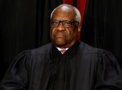 Justice Clarence Thomas Returns To Supreme Court After Absence