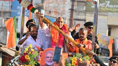 Family comes first for DMK, nation for BJP: Rajnath Singh