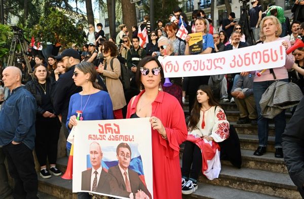 Thousands Rally In Georgia As Parliament Debates 'Foreign Influence' Law