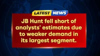JB Hunt Misses Quarterly Estimates Due To Weaker Demand