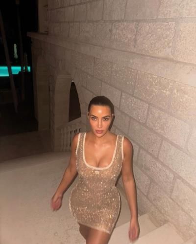 Kim Kardashian Shines In Glamorous Outfit, Inspiring Confidence And Style