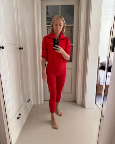 Gwyneth Paltrow Stuns In Bold Red Outfit, Radiating Elegance