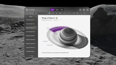 Apple Vision Pro wearers now have a new spatial note-taking app to try, and it's from one of Apple's arch rivals