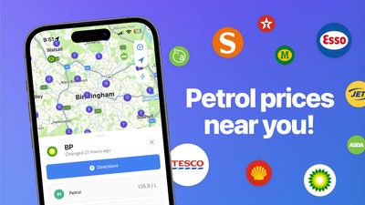 This iPhone app uses your car's registration number to find real-time fuel prices and recommend the cheapest route