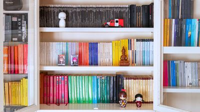 Are rainbow-organized bookshelves an outdated trend? Experts suggest they’re past their shelf life